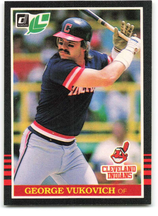 1985 Donruss/Leaf #120 George Vukovich VG Cleveland Indians 