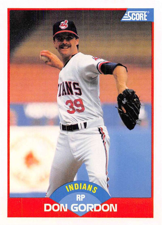 1989 Score #547 Don Gordon VG Cleveland Indians 