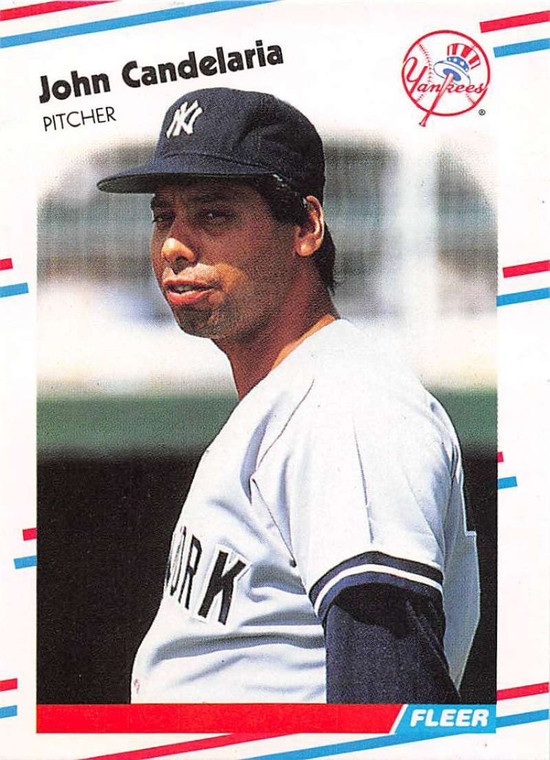 1988 Fleer Update #46 John Candelaria VG New York Yankees 