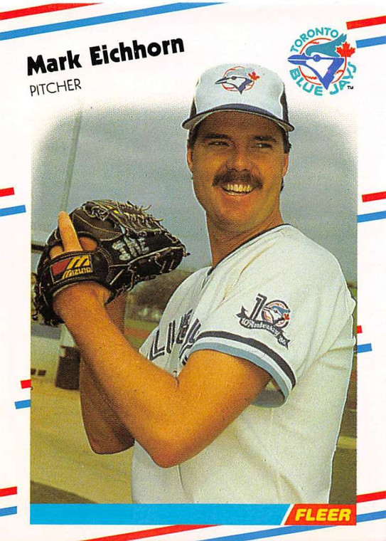 1988 Fleer #108 Mark Eichhorn VG Toronto Blue Jays 