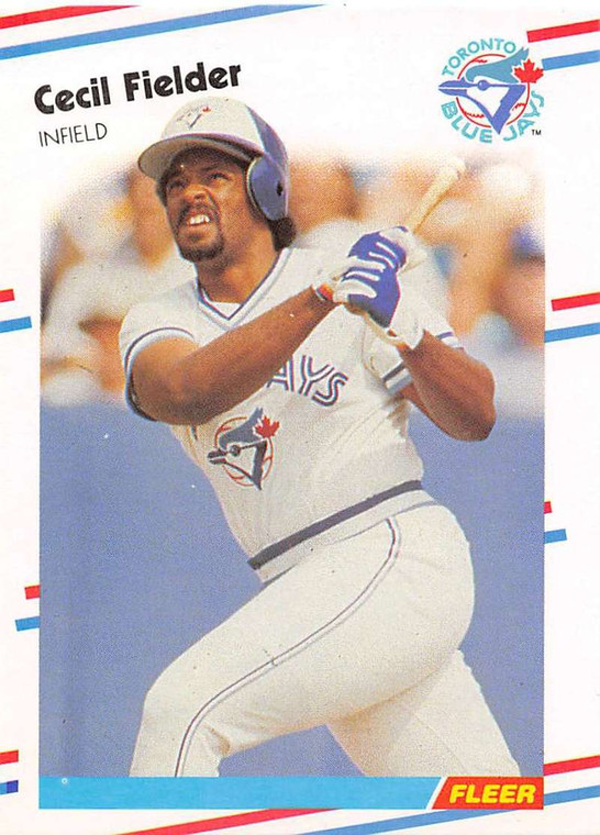 1988 Fleer #110 Cecil Fielder VG Toronto Blue Jays 