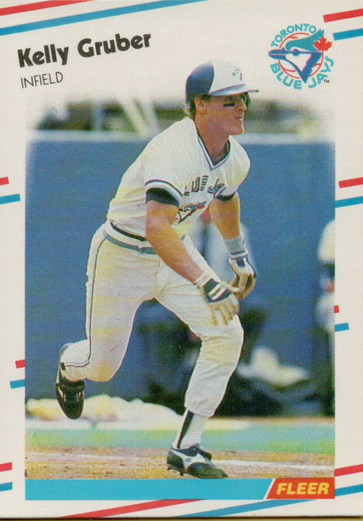 1988 Fleer #111 Kelly Gruber VG Toronto Blue Jays 