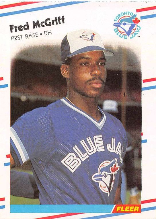 1988 Fleer #118 Fred McGriff VG Toronto Blue Jays 