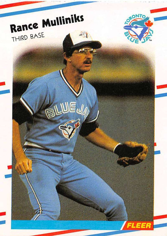 1988 Fleer #120 Rance Mulliniks VG Toronto Blue Jays 