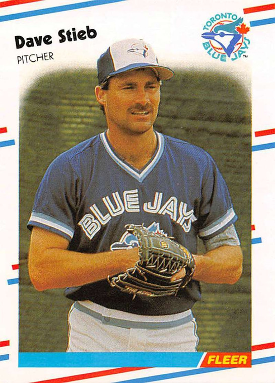 1988 Fleer #123 Dave Stieb VG Toronto Blue Jays 