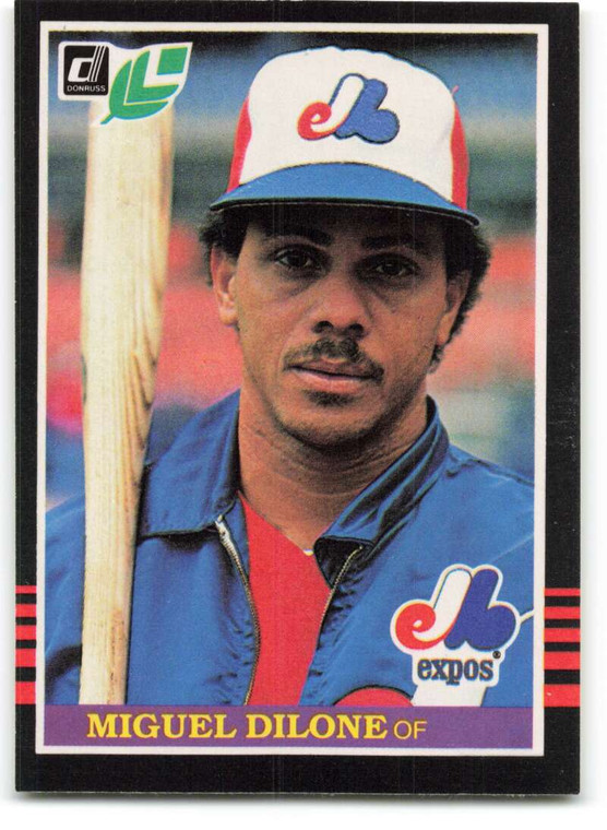 1985 Donruss/Leaf #135 Miguel Dilone VG Montreal Expos 
