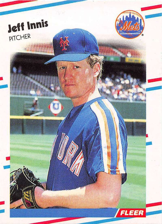 1988 Fleer Update #105 Jeff Innis VG RC Rookie New York Mets 