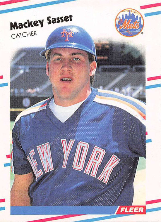 1988 Fleer Update #106 Mackey Sasser VG RC Rookie New York Mets 