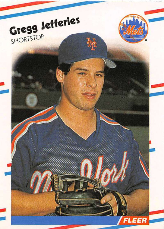 SOLD 34064 1988 Fleer #137 Gregg Jefferies VG RC Rookie New York Mets 