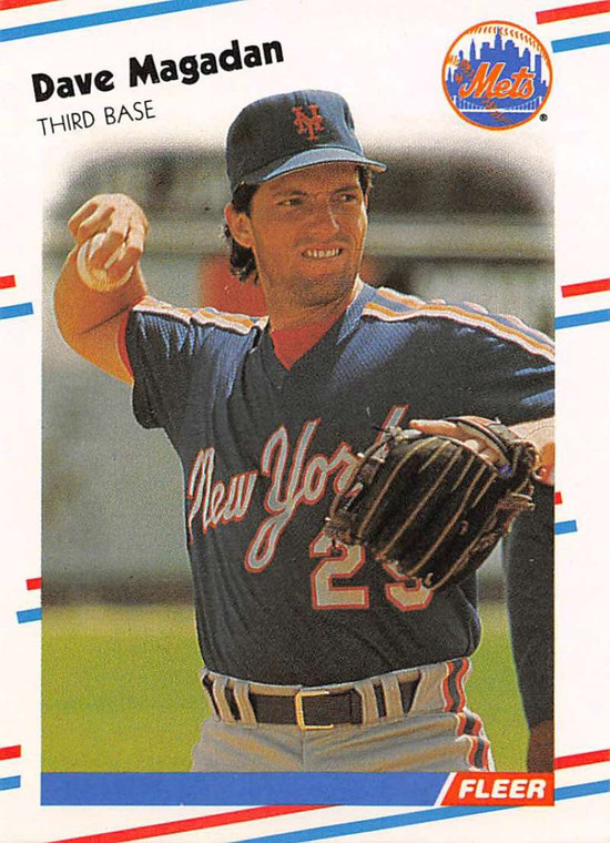1988 Fleer #141 Dave Magadan VG New York Mets 