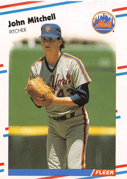 1988 Fleer #145 John Mitchell VG RC Rookie New York Mets 