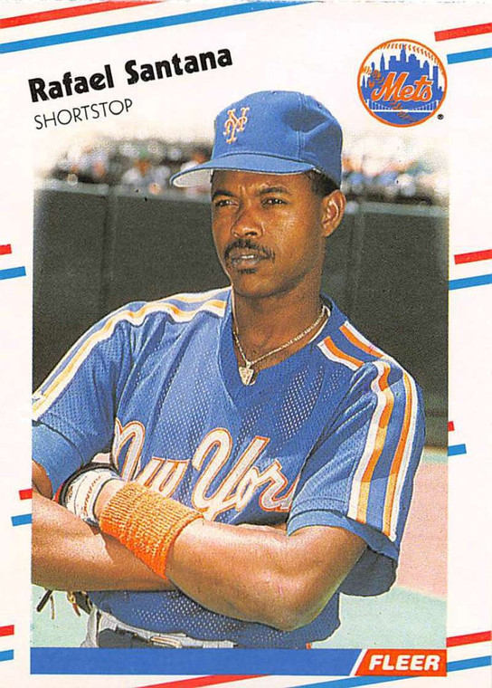 1988 Fleer #149 Rafael Santana VG New York Mets 