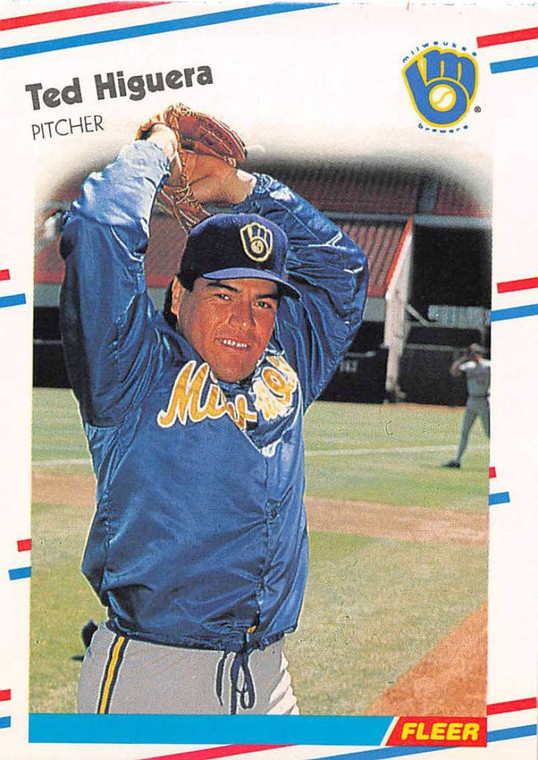 1988 Fleer #166 Teddy Higuera VG Milwaukee Brewers 