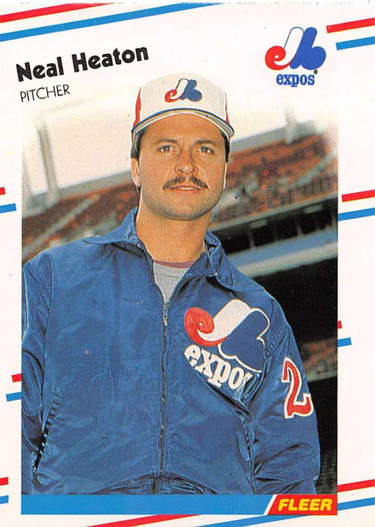 1988 Fleer #185 Neal Heaton VG Montreal Expos 