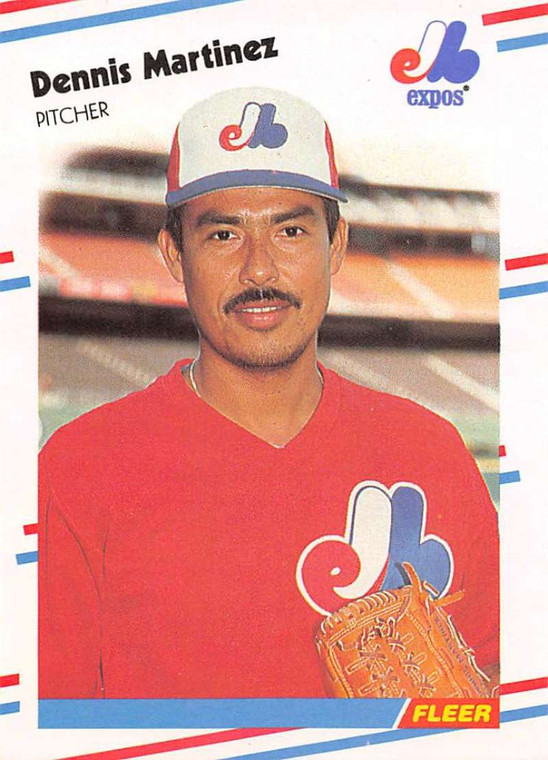 1988 Fleer #188 Dennis Martinez VG Montreal Expos 