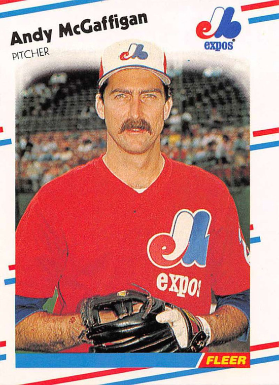 1988 Fleer #190 Andy McGaffigan VG Montreal Expos 