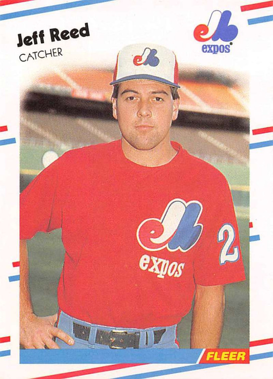 1988 Fleer #194 Jeff Reed VG Montreal Expos 