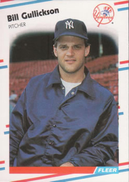 1988 Fleer #208 Bill Gullickson VG New York Yankees 