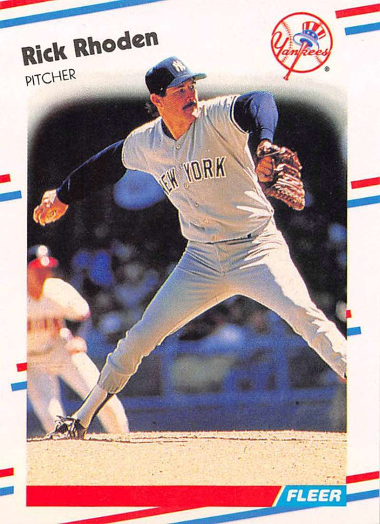 1988 Fleer #219 Rick Rhoden VG New York Yankees 