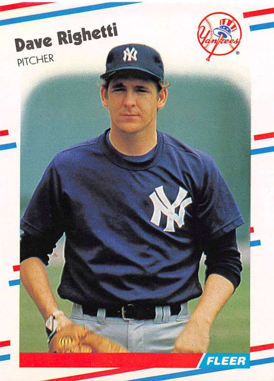 1988 Fleer #220 Dave Righetti VG New York Yankees 