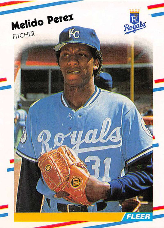 1988 Fleer #265 Melido Perez VG RC Rookie Kansas City Royals 
