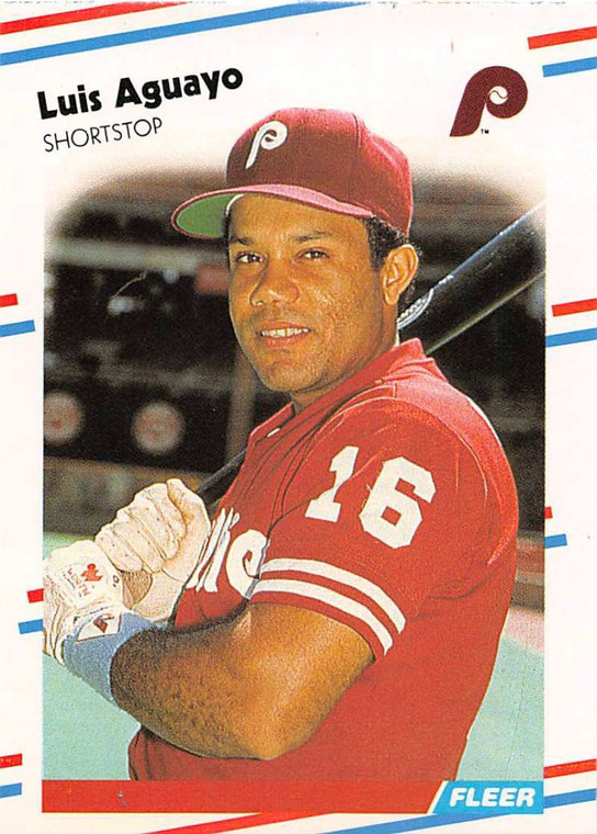 1988 Fleer #297 Luis Aguayo VG Philadelphia Phillies 