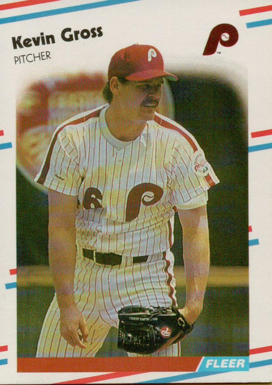 1988 Fleer #303 Kevin Gross VG Philadelphia Phillies 