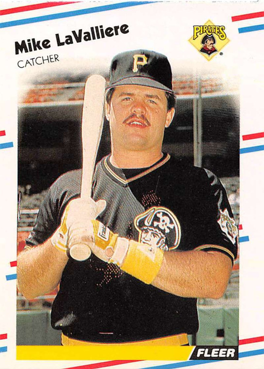 SOLD 34260 1988 Fleer #333 Mike LaValliere VG Pittsburgh Pirates 