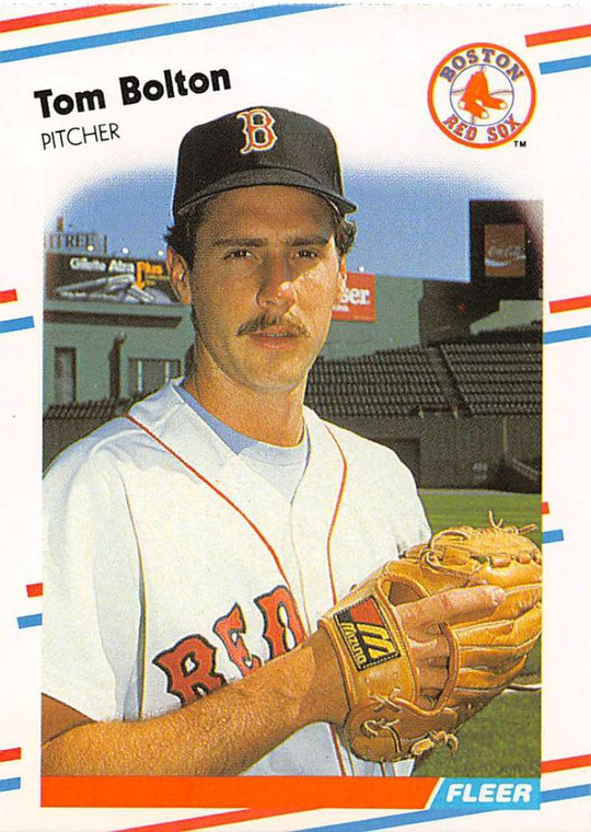 1988 Fleer #346 Tom Bolton VG RC Rookie Boston Red Sox 