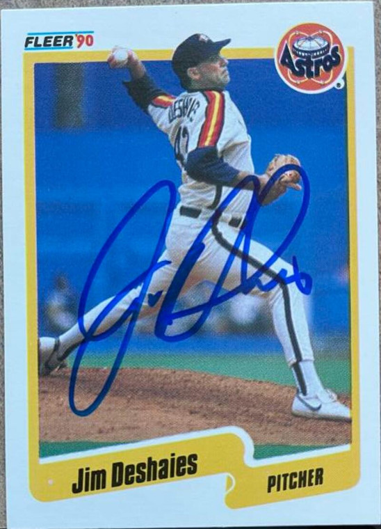 Jim Deshaies Autographed 1990 Fleer #229