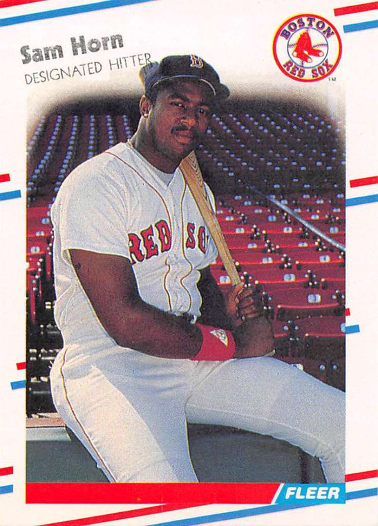 1988 Fleer #355 Sam Horn VG RC Rookie Boston Red Sox 