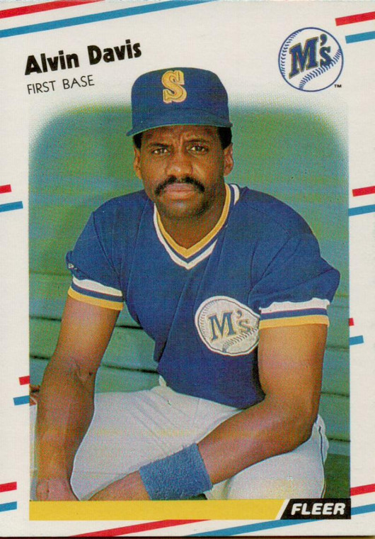 1988 Fleer #373 Alvin Davis VG Seattle Mariners 