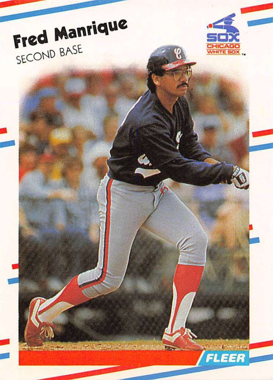 1988 Fleer #406 Fred Manrique VG RC Rookie Chicago White Sox 