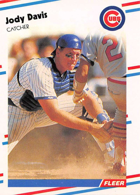 1988 Fleer #414 Jody Davis VG Chicago Cubs 