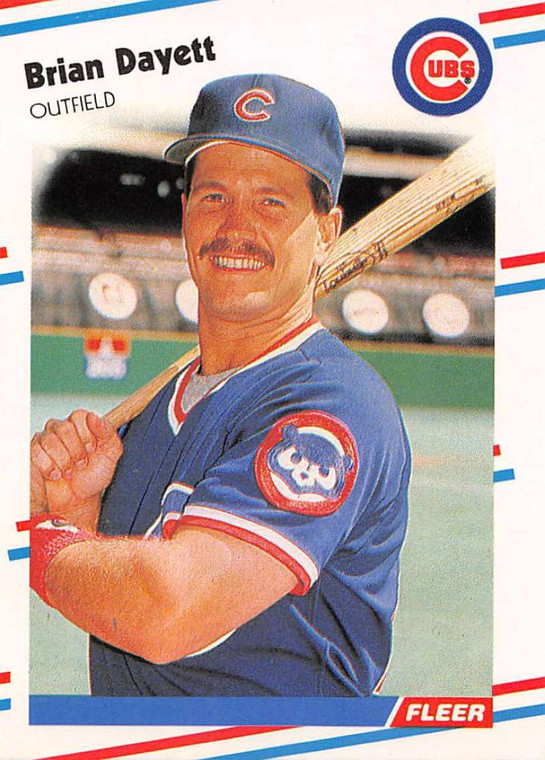 1988 Fleer #416 Brian Dayett VG Chicago Cubs 