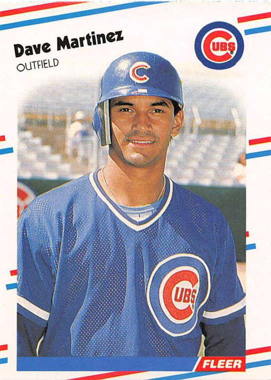 1988 Fleer #424 Dave Martinez VG Chicago Cubs 