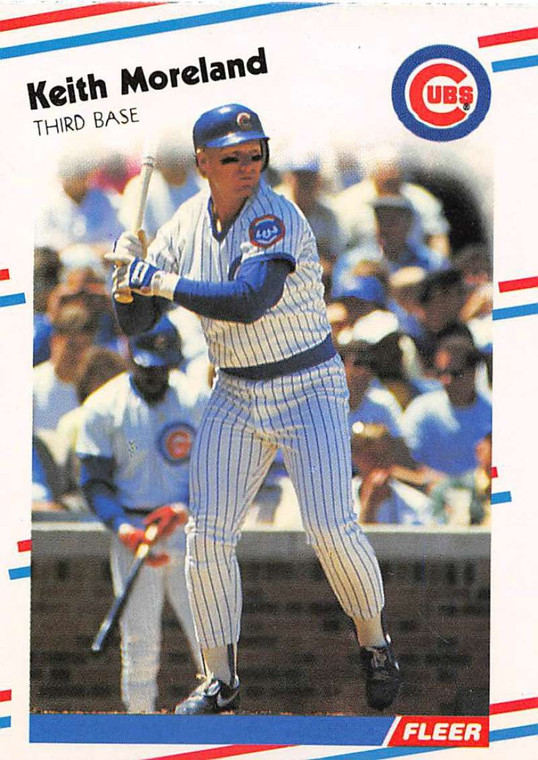 1988 Fleer #425b Keith Moreland COR VG Chicago Cubs 