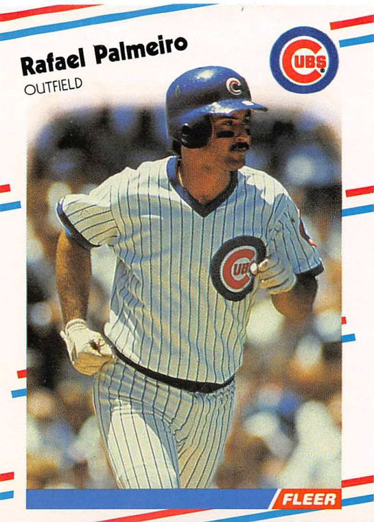 1988 Fleer #429 Rafael Palmeiro VG Chicago Cubs 