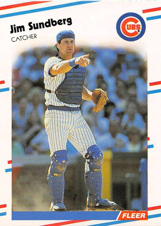1988 Fleer #434 Jim Sundberg VG Chicago Cubs 
