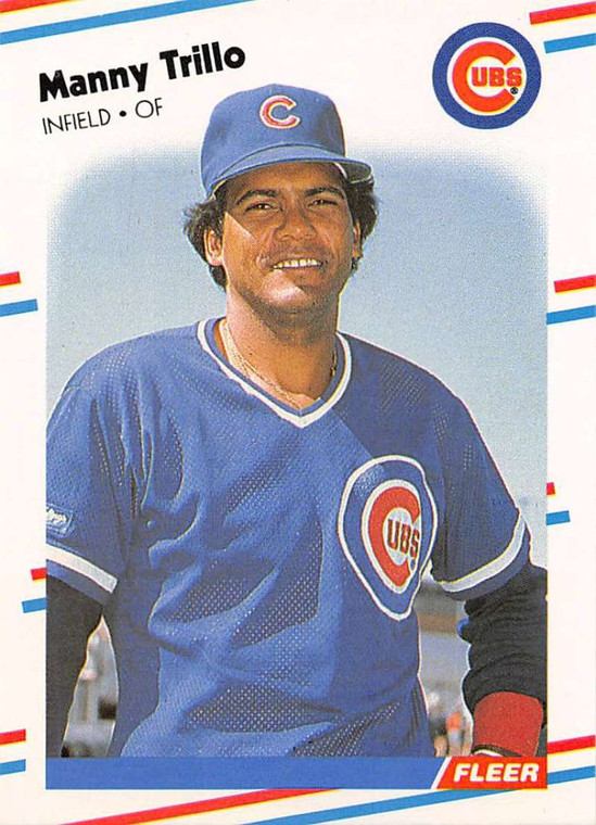 1988 Fleer #436 Manny Trillo VG Chicago Cubs 