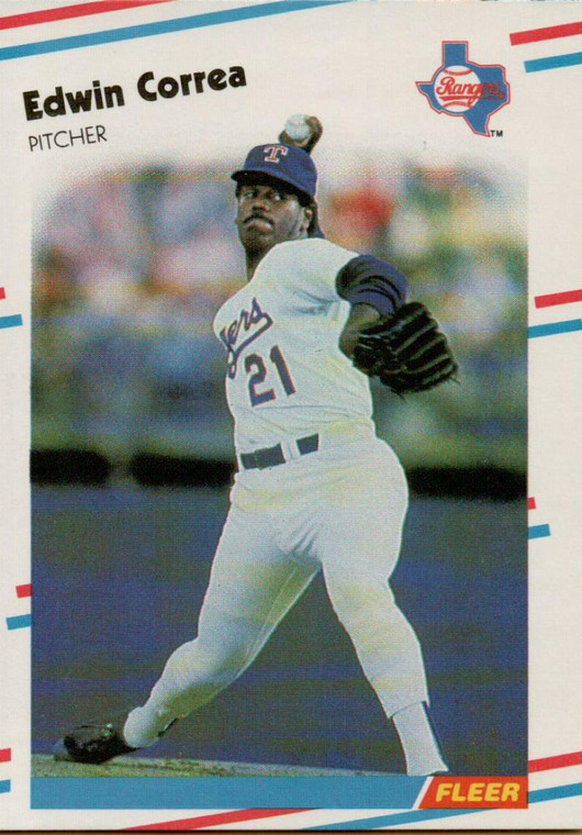 1988 Fleer #464 Ed Correa VG Texas Rangers 