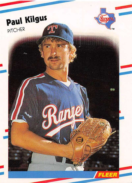 1988 Fleer #471 Paul Kilgus VG RC Rookie Texas Rangers 