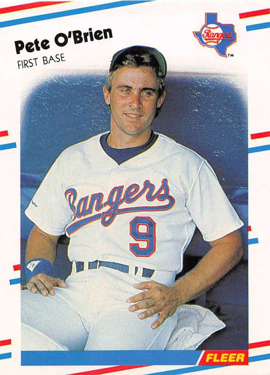 1988 Fleer #475 Pete O'Brien VG Texas Rangers 