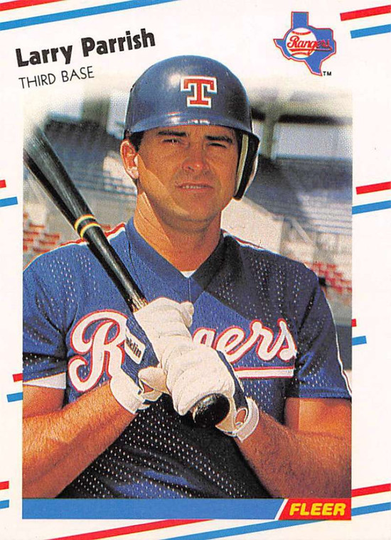 1988 Fleer #476 Larry Parrish VG Texas Rangers 