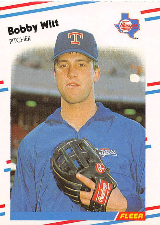 1988 Fleer #483 Bobby Witt VG Texas Rangers 