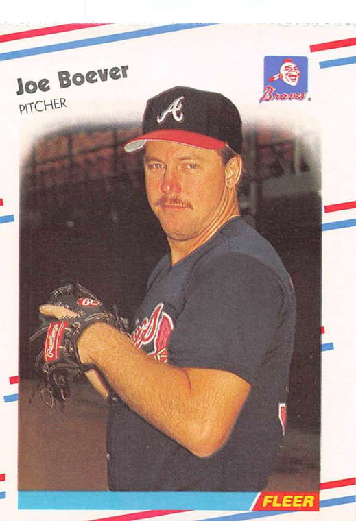 1988 Fleer #534 Joe Boever VG RC Rookie Atlanta Braves 