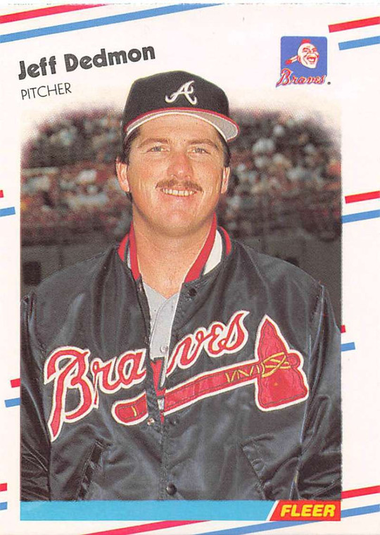 1988 Fleer #537 Jeff Dedmon VG Atlanta Braves 
