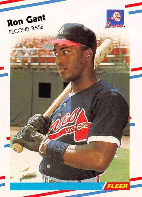 1988 Fleer #538 Ron Gant VG RC Rookie Atlanta Braves 
