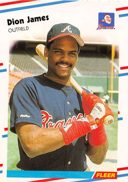 1988 Fleer #543 Dion James VG Atlanta Braves 