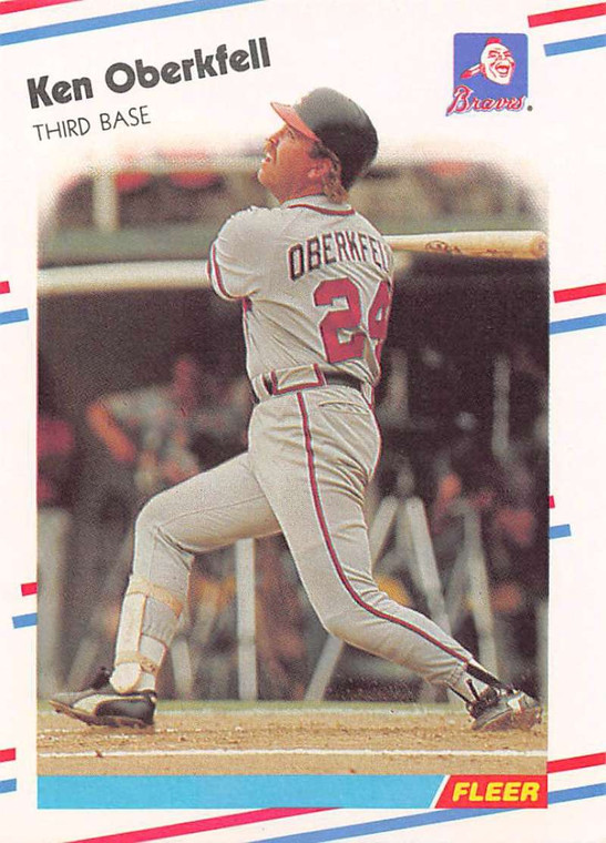 1988 Fleer #545 Ken Oberkfell VG Atlanta Braves 